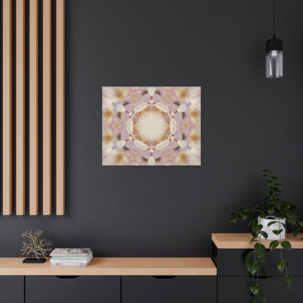 Abstract Canvas Wall Art | Mauve Beige