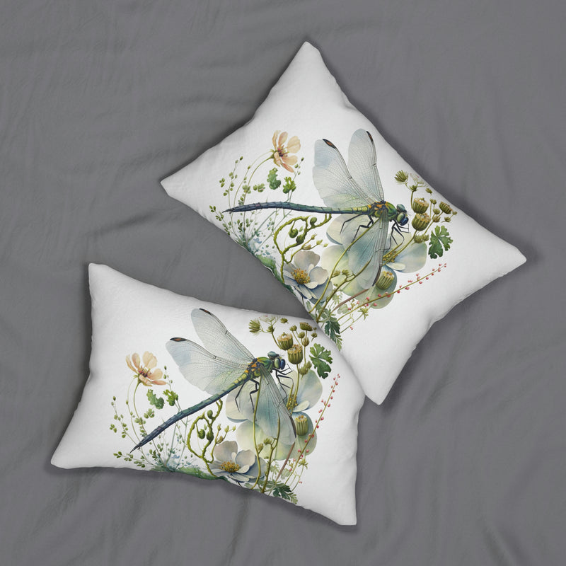 Dragonfly Lumbar Pillow | Spring Botanical