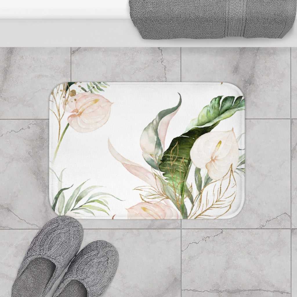 Anthurium, Floral Bath Mat