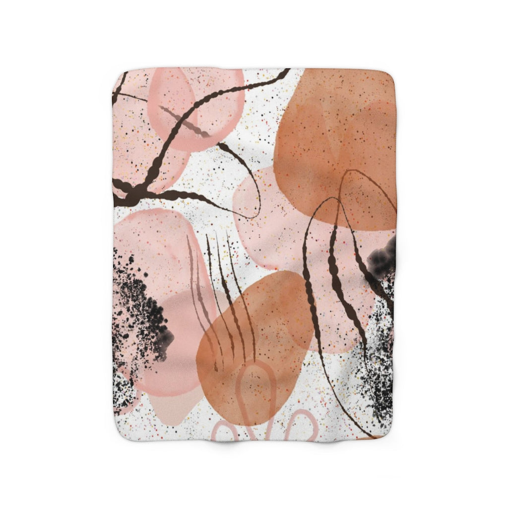 modern abstract cozy blanket