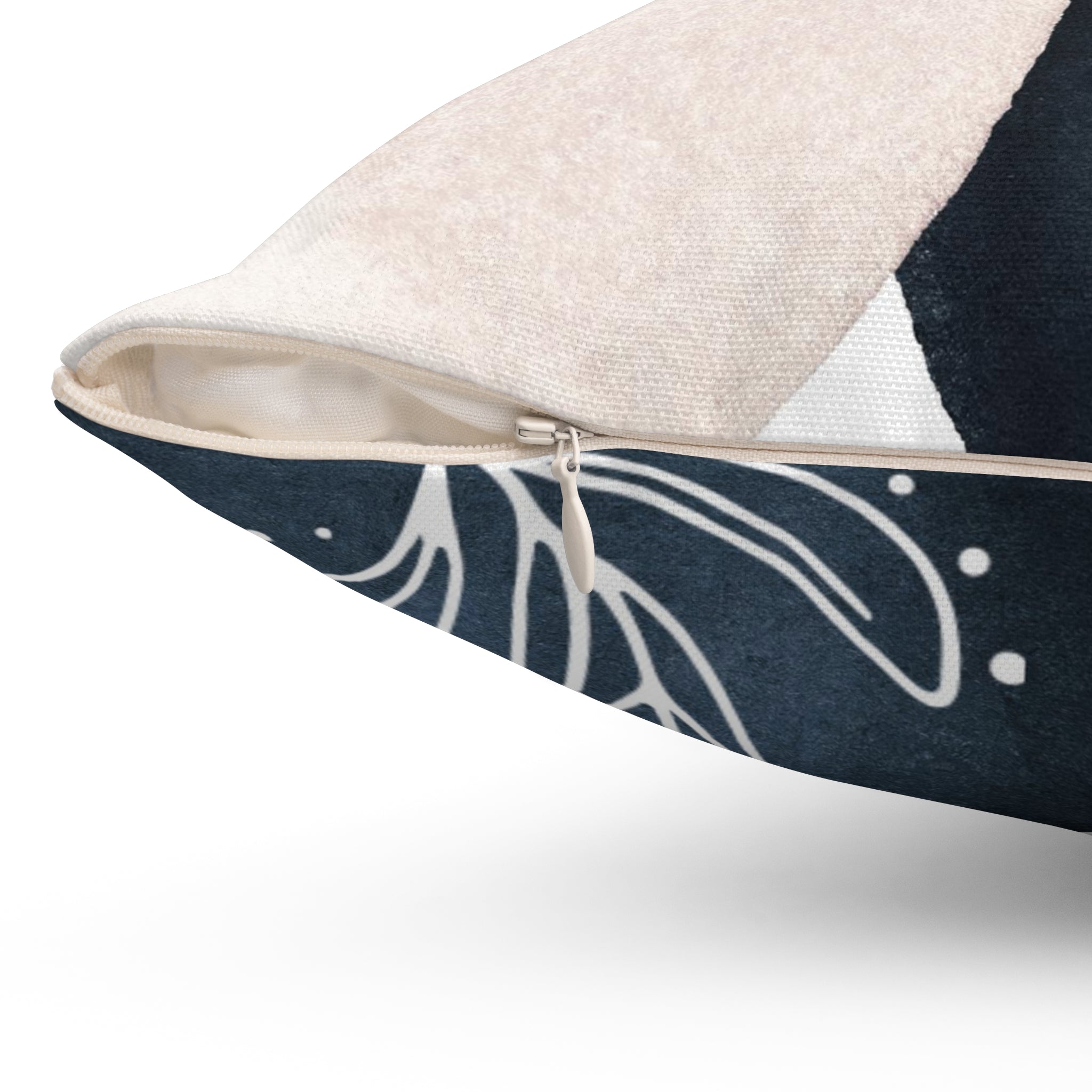 Abstract Pillow Cover | Beige Navy