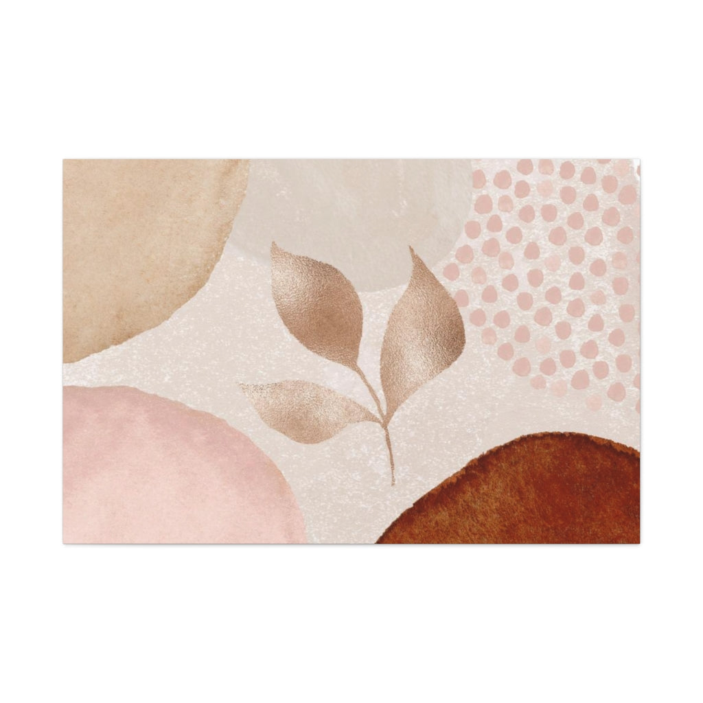 Abstract Canvas Wall Art | Blush Pink Floral