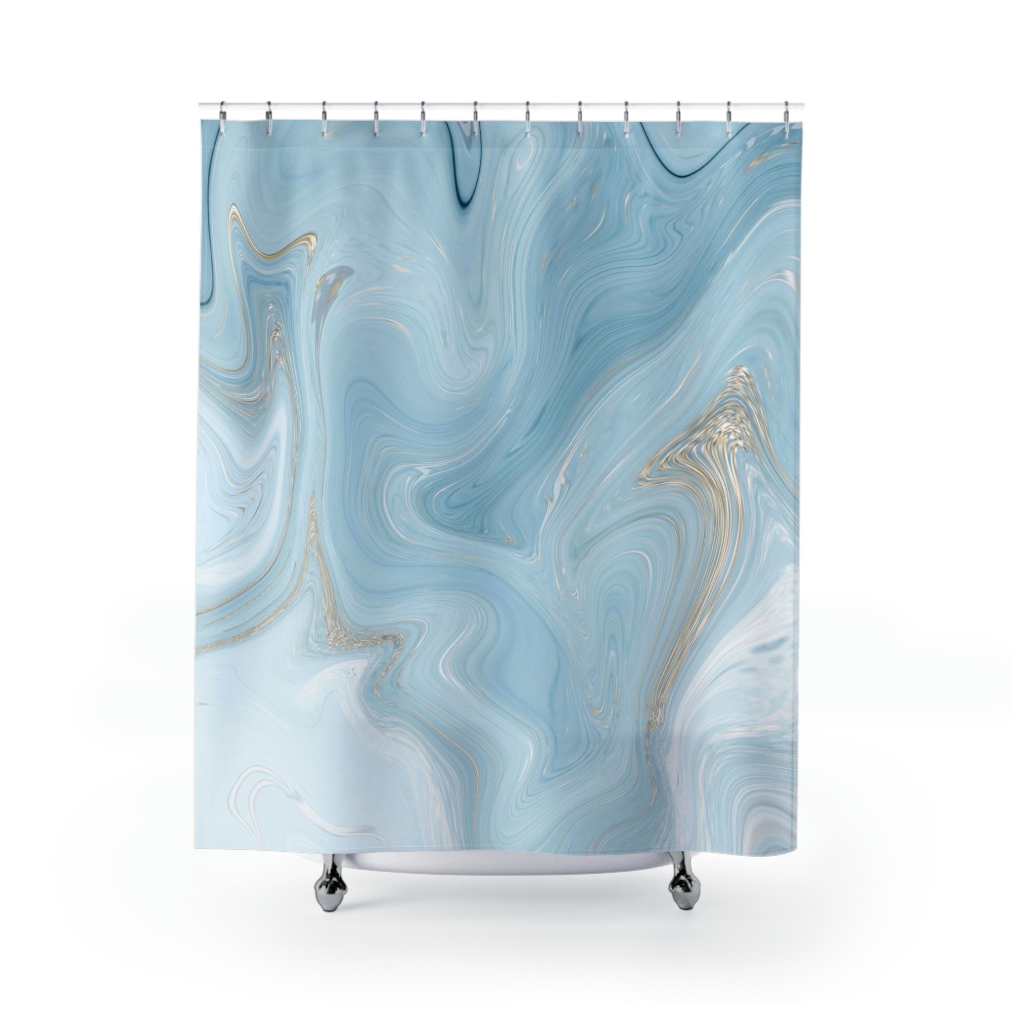 modern boho fabric shower curtain