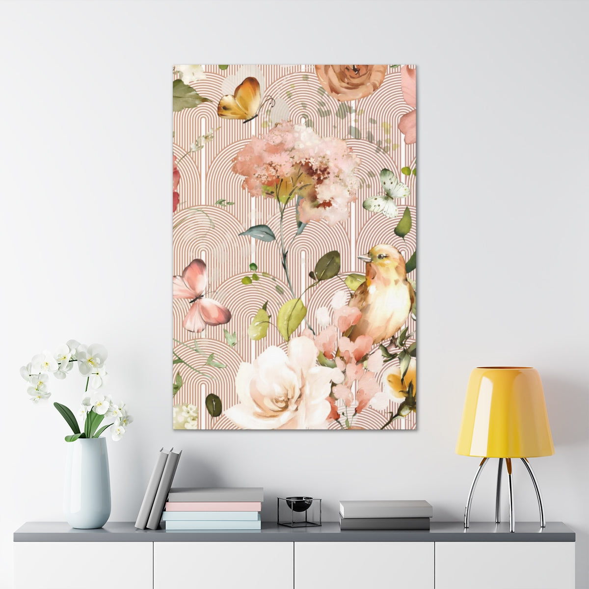 Floral Wall Canvas Print | Secret Garden