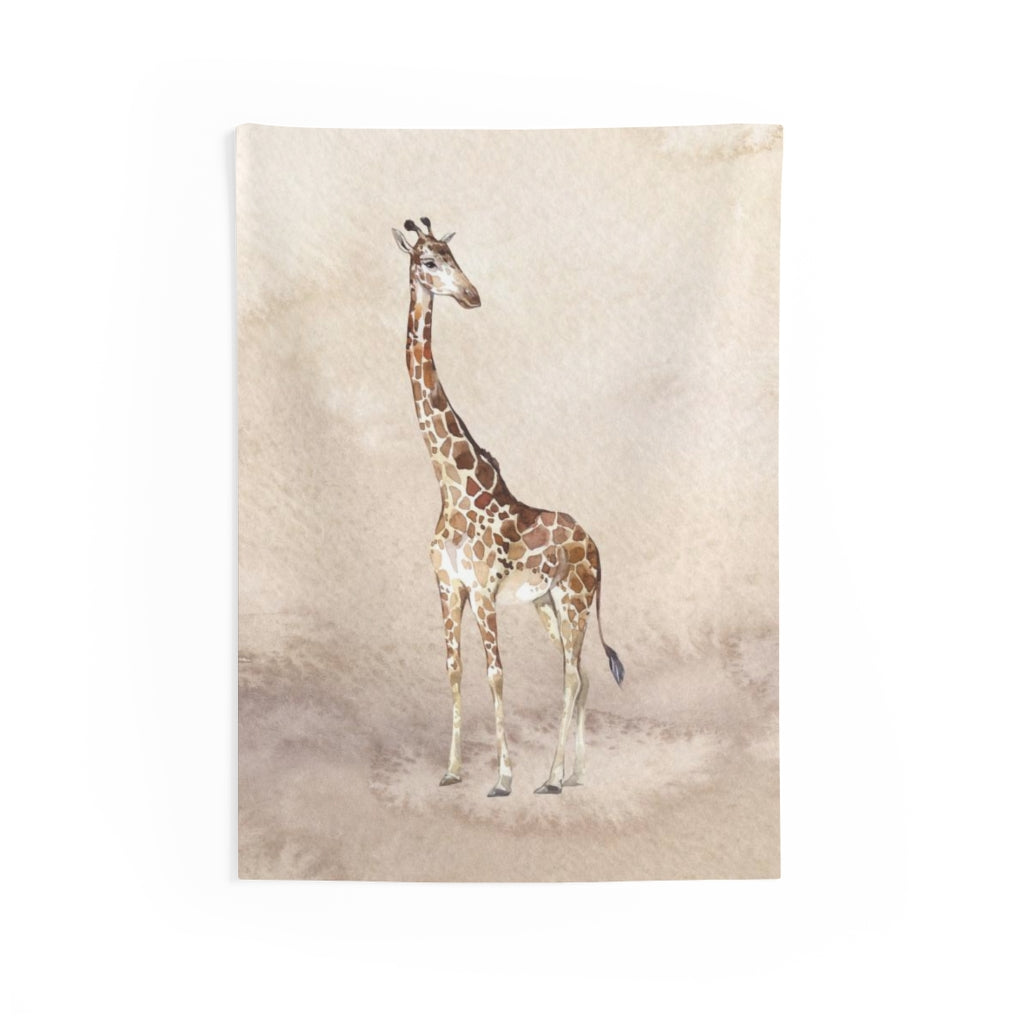 Southwestern Tapestry | Beige Giraffe Safari