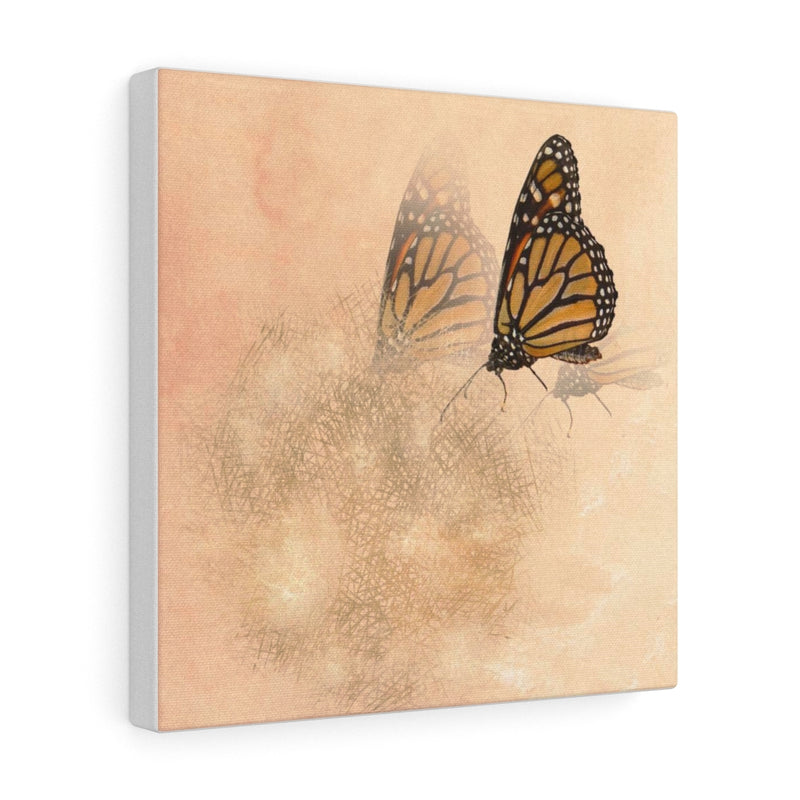 WHIMSICAL WALL CANVAS ART | Terracotta Gold Butterfly