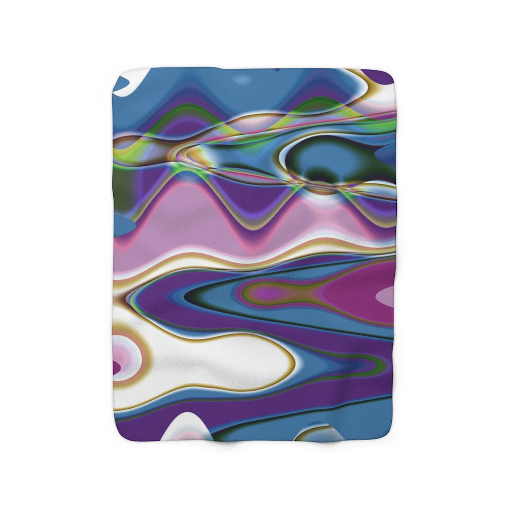 modern abstract cozy blanket