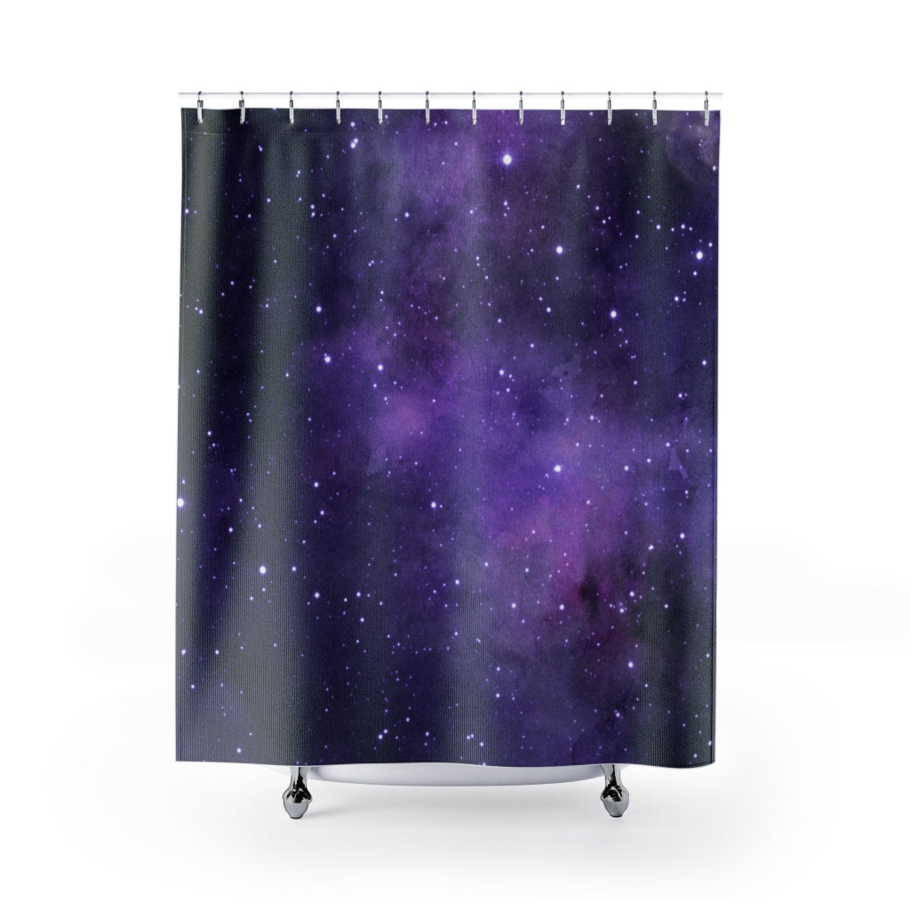 modern boho fabric shower curtain