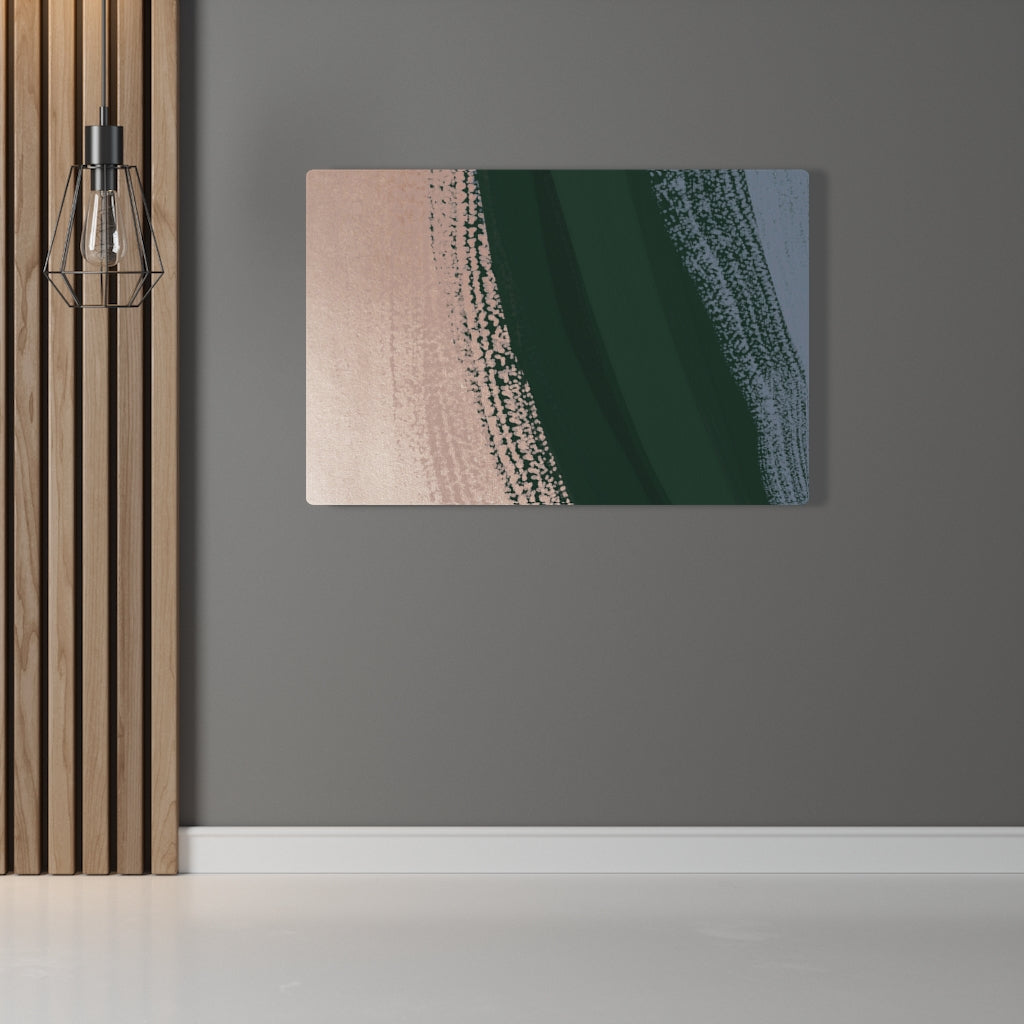 Abstract Canvas Art | Beige Green Blue