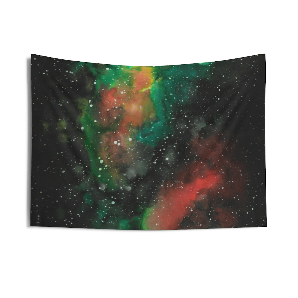 Abstract Tapestry | Black Green Red