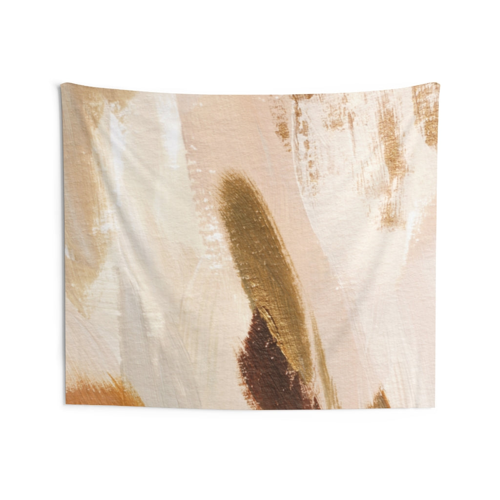 Abstract Tapestry | Beige Yellow White Green