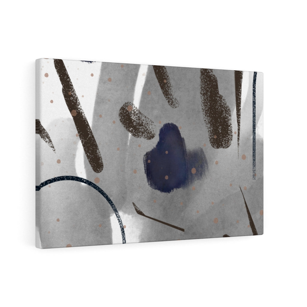 Abstract Canvas Art | White Grey