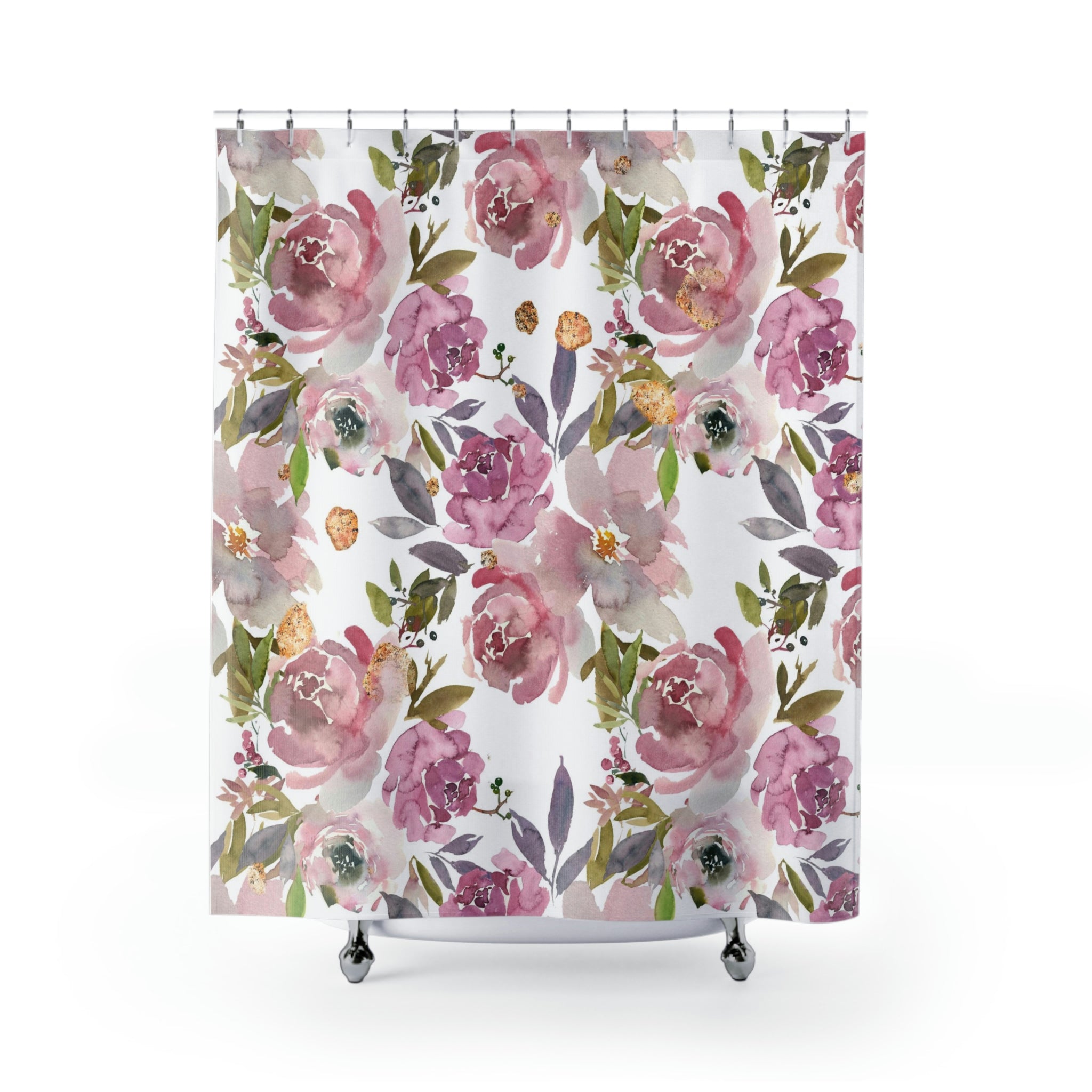 modern boho fabric shower curtain