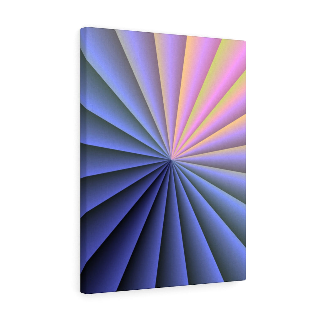 RETRO CANVAS ART | Blue Purple Pink