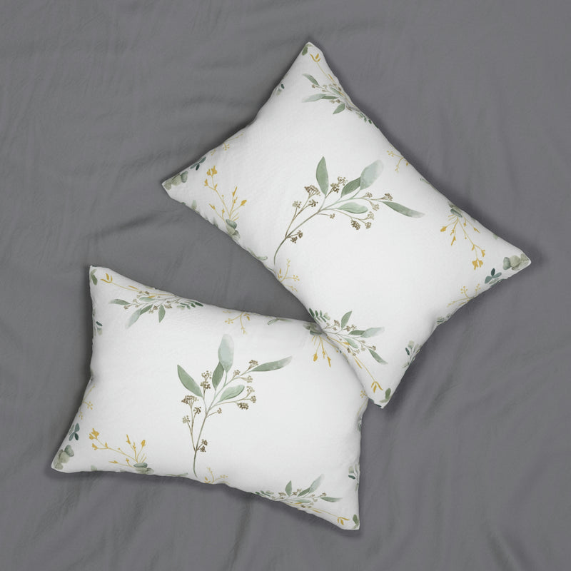 Eucalyptus Lumbar Pillow | Sage Green Floral