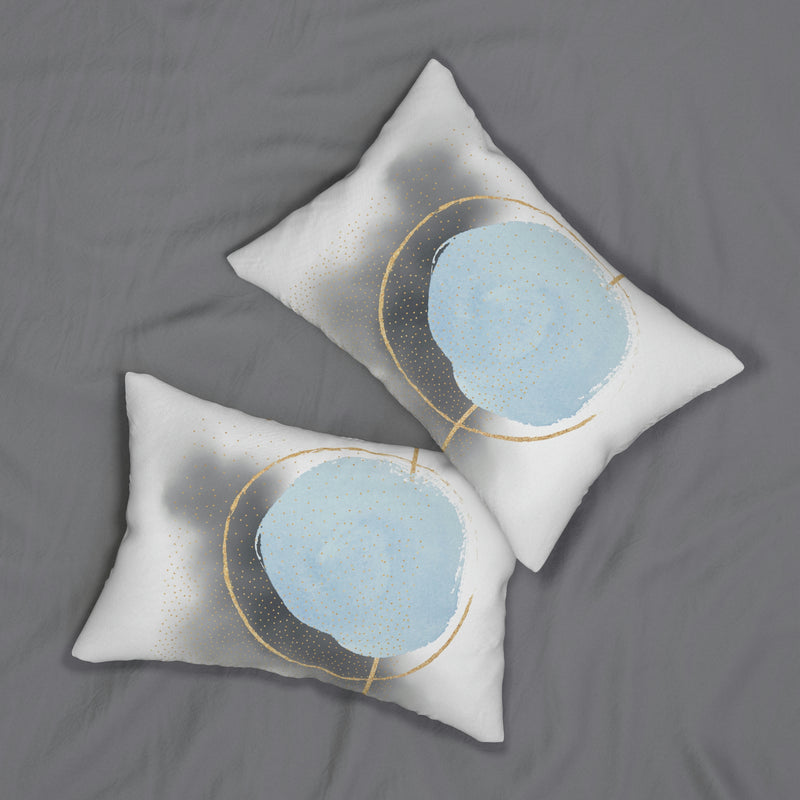 Lumbar Pillow | Abstract Sky Blue Ombre