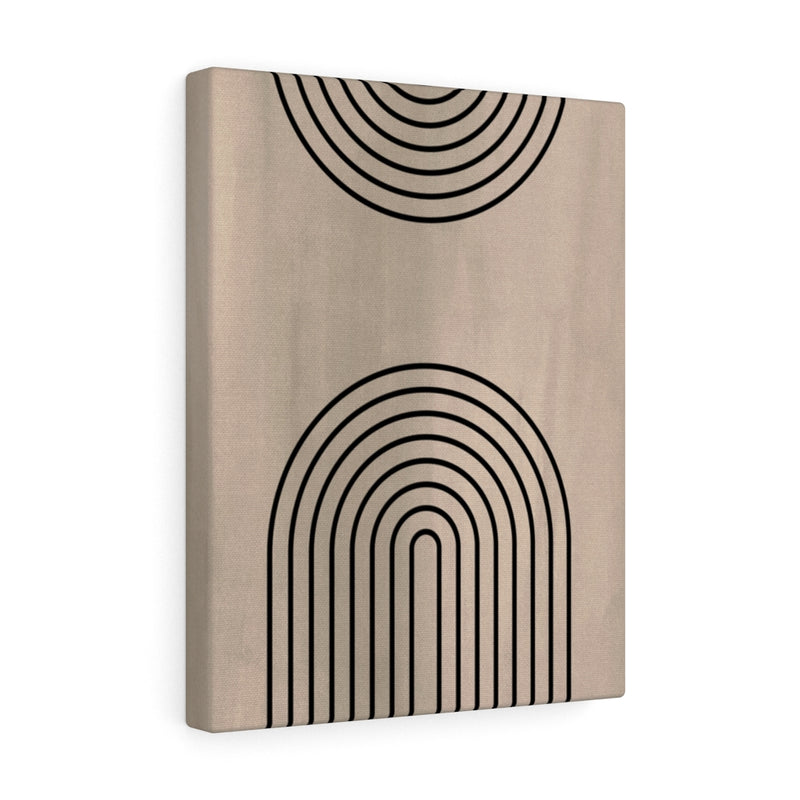 ABSTRACT WALL CANVAS ART | Beige Black