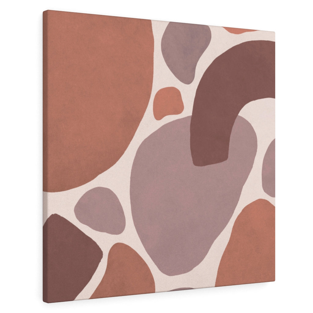 Abstract Canvas Art | Terracotta Beige Red