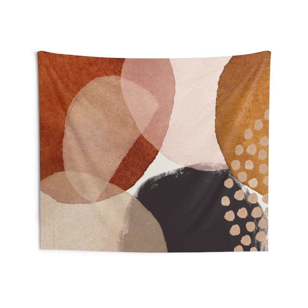 Abstract Tapestry | Rust Beige Brown