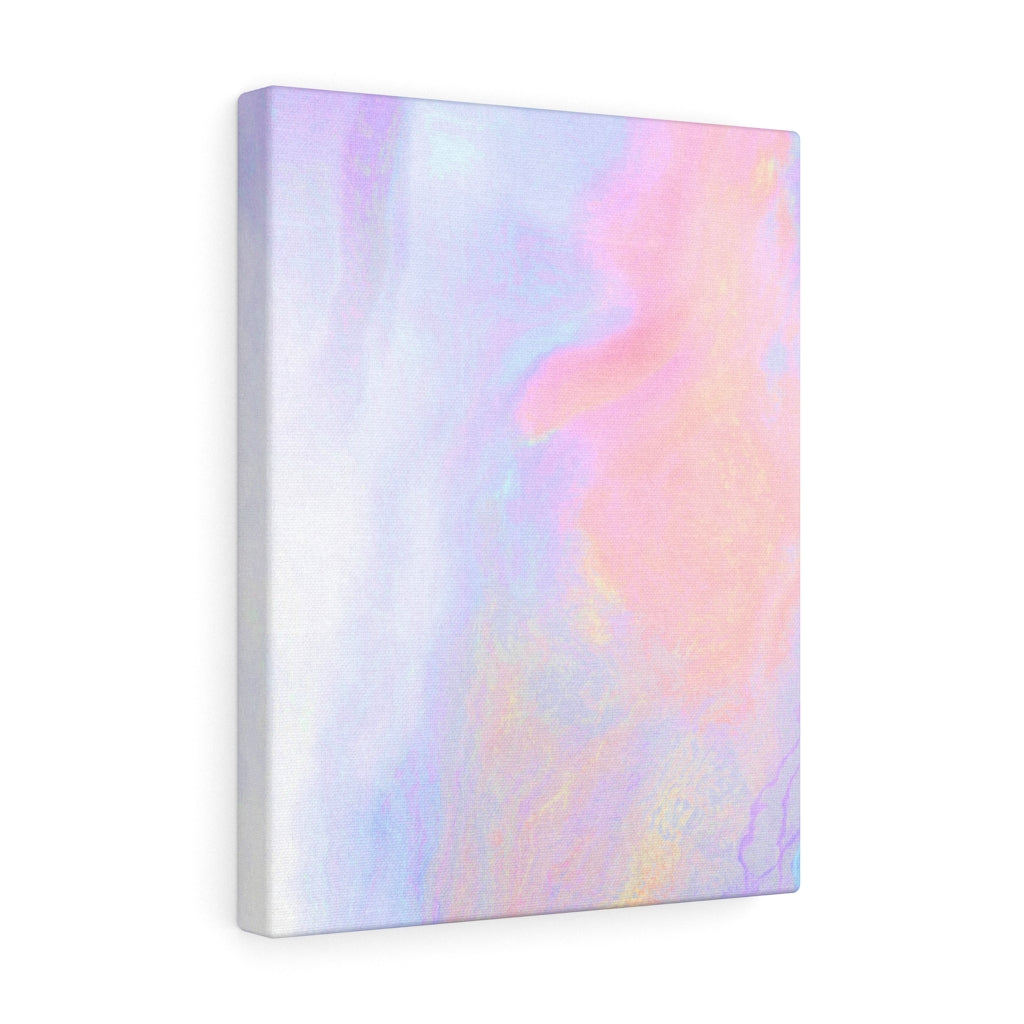 ABSTRACT WALL CANVAS ART | White Pink Orange Purple