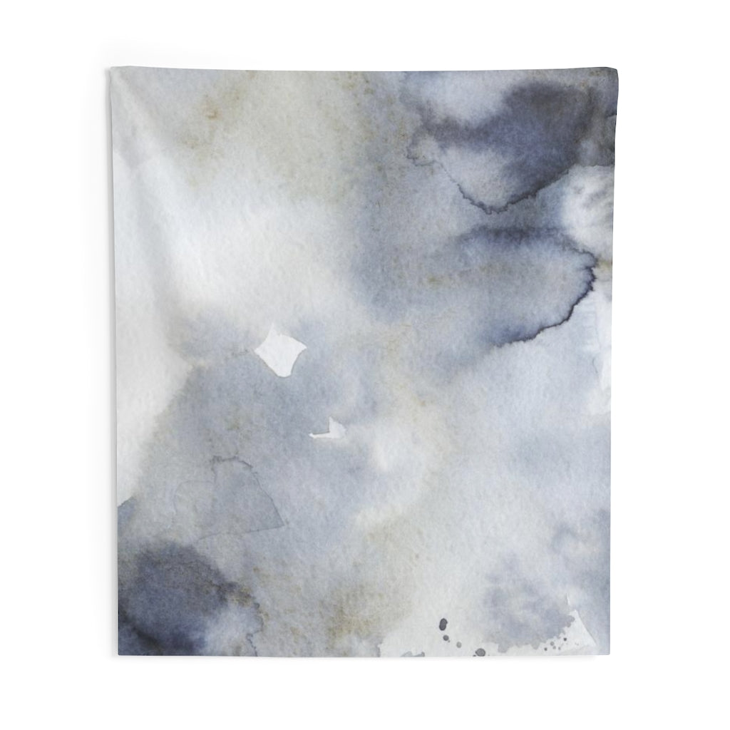 Abstract Tapestry | Navy Blue Grey White