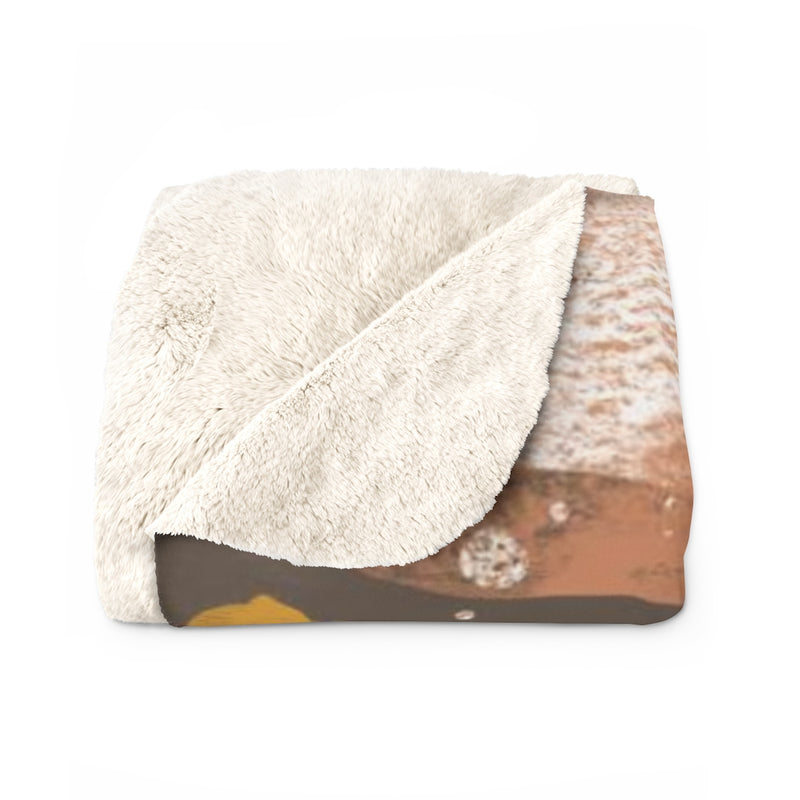 Floral Comfy Blanket | Rust Earthy Abstract
