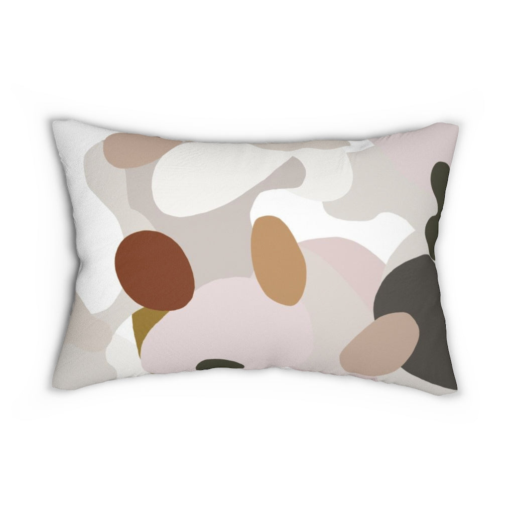 Abstract Boho Lumbar Pillow | Modern Colorful