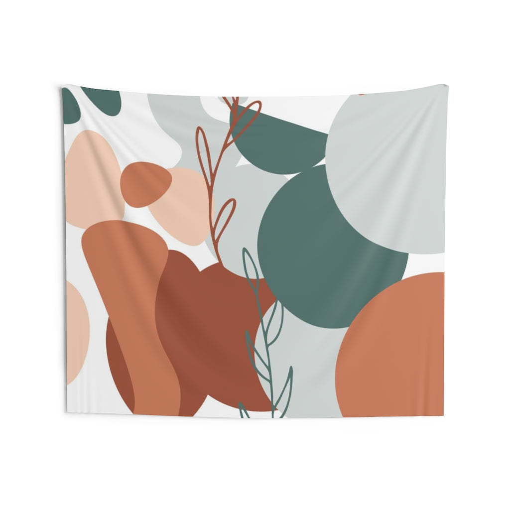 Floral Tapestry | Beige Rust Sage Green White