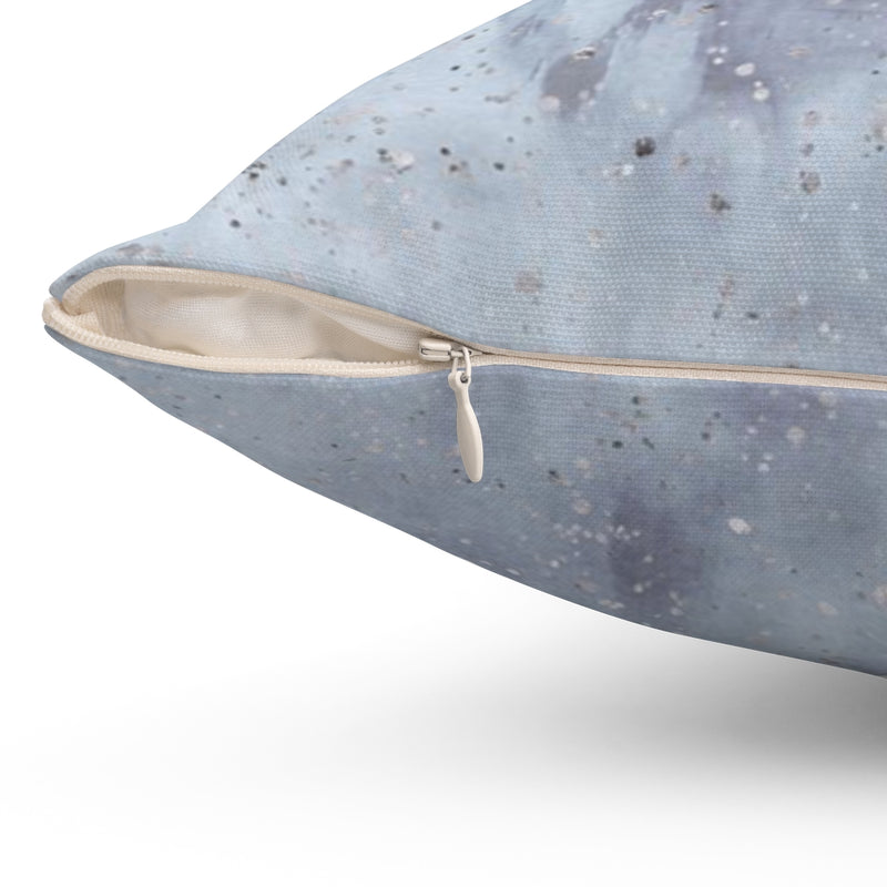 Abstract Pillow Cover | Dusty Blue Grey Ombre