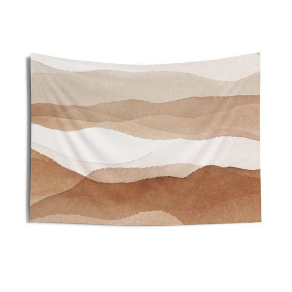 Abstract Tapestry | White Brown Rust Beige