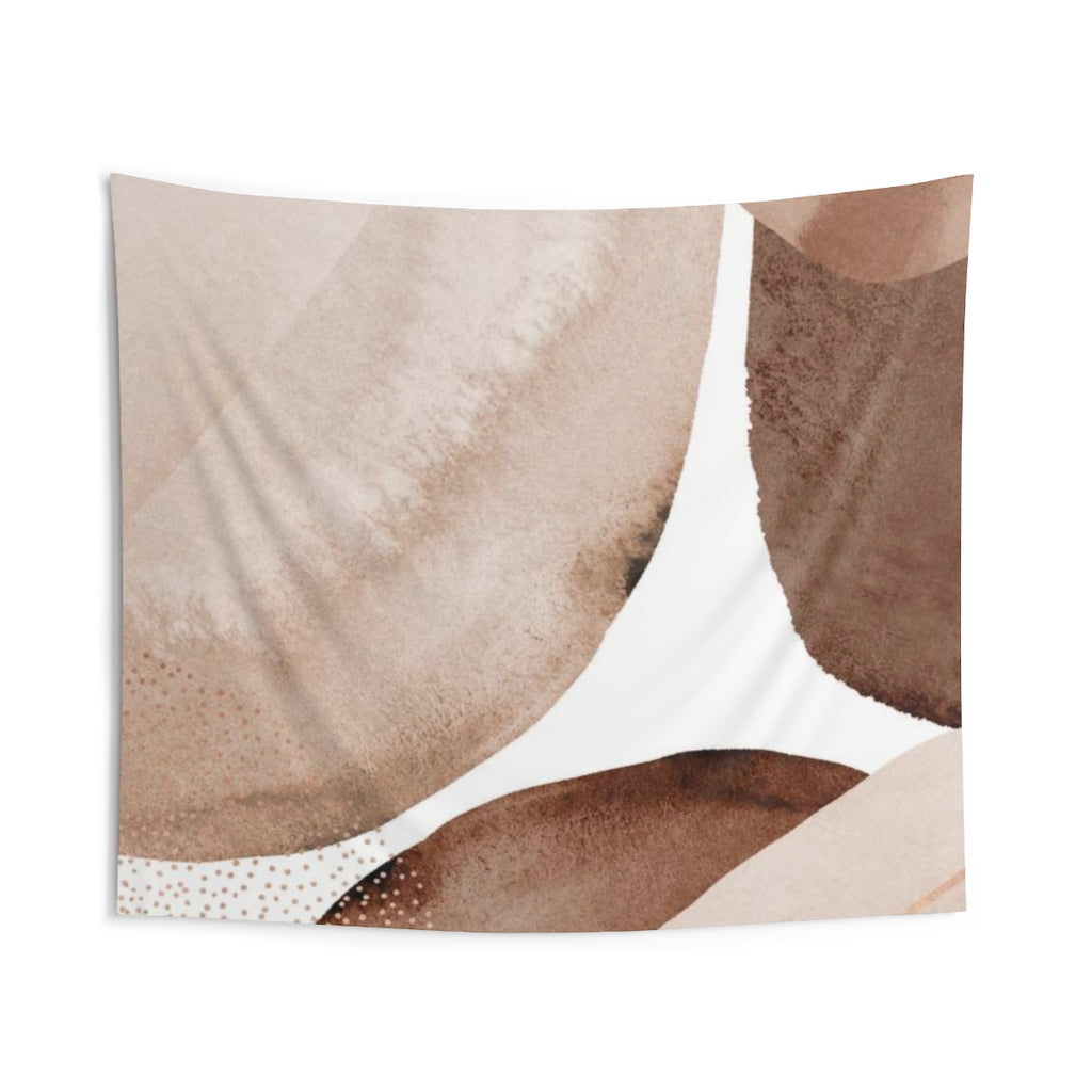 Abstract Tapestry | Bronze Brown White