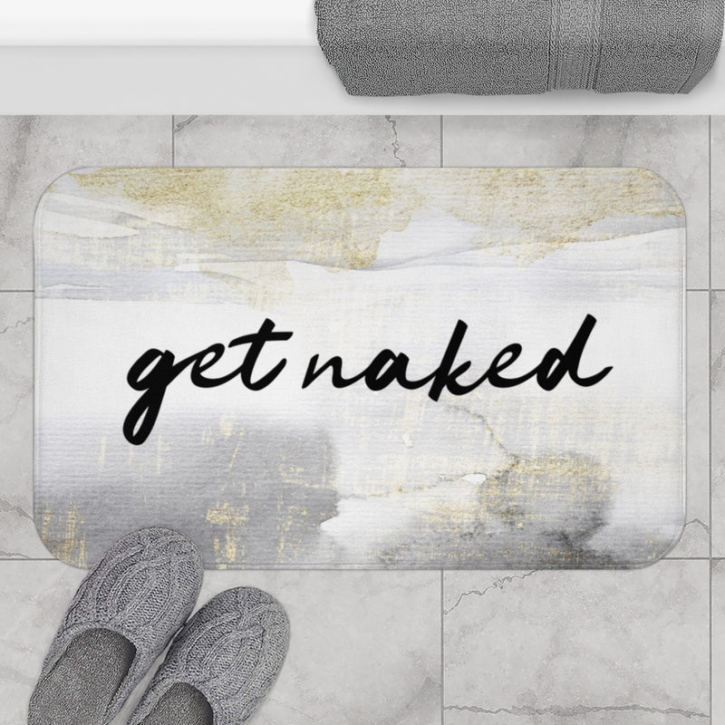Ombre Get Naked Bath Mat | With Saying...