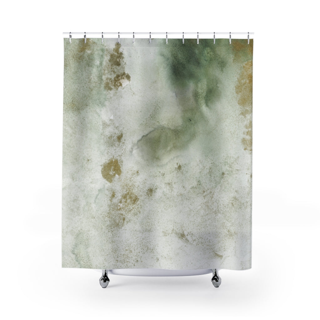 modern boho fabric shower curtain