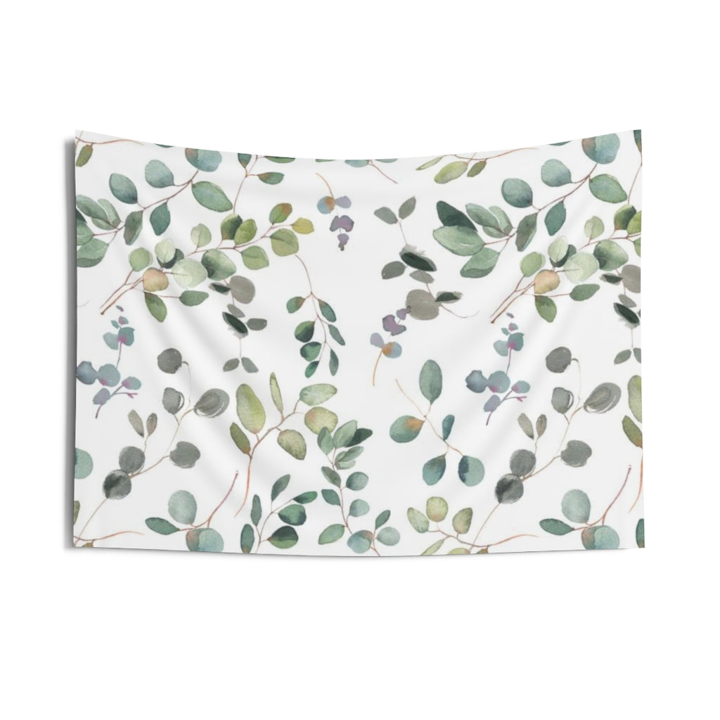 Floral Tapestry | White Green Purple