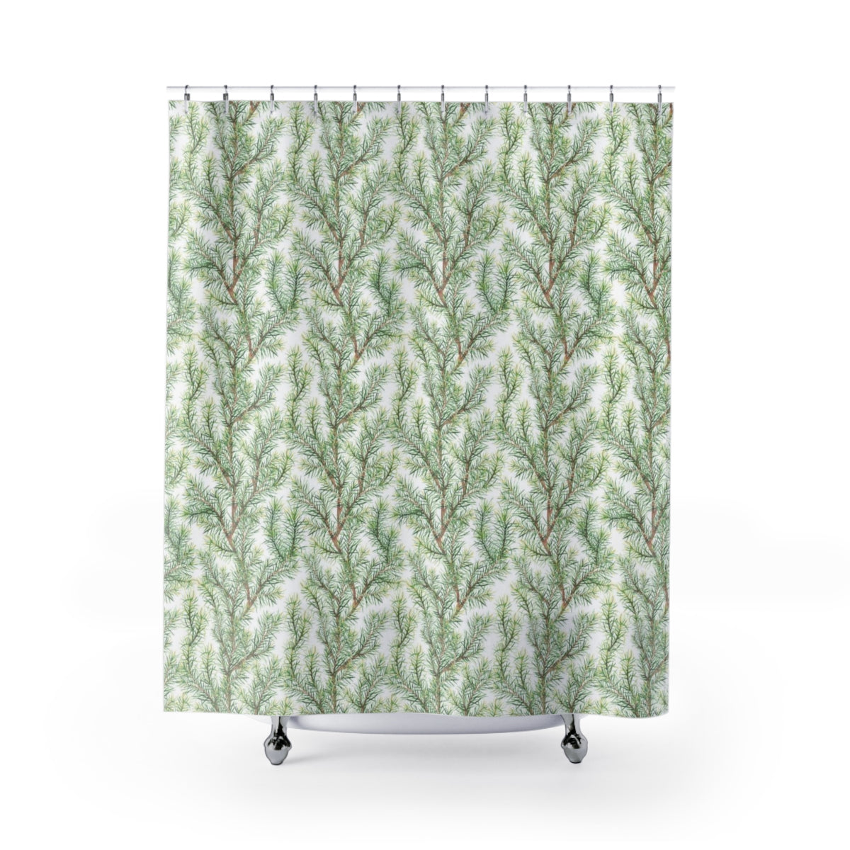 modern boho fabric shower curtain