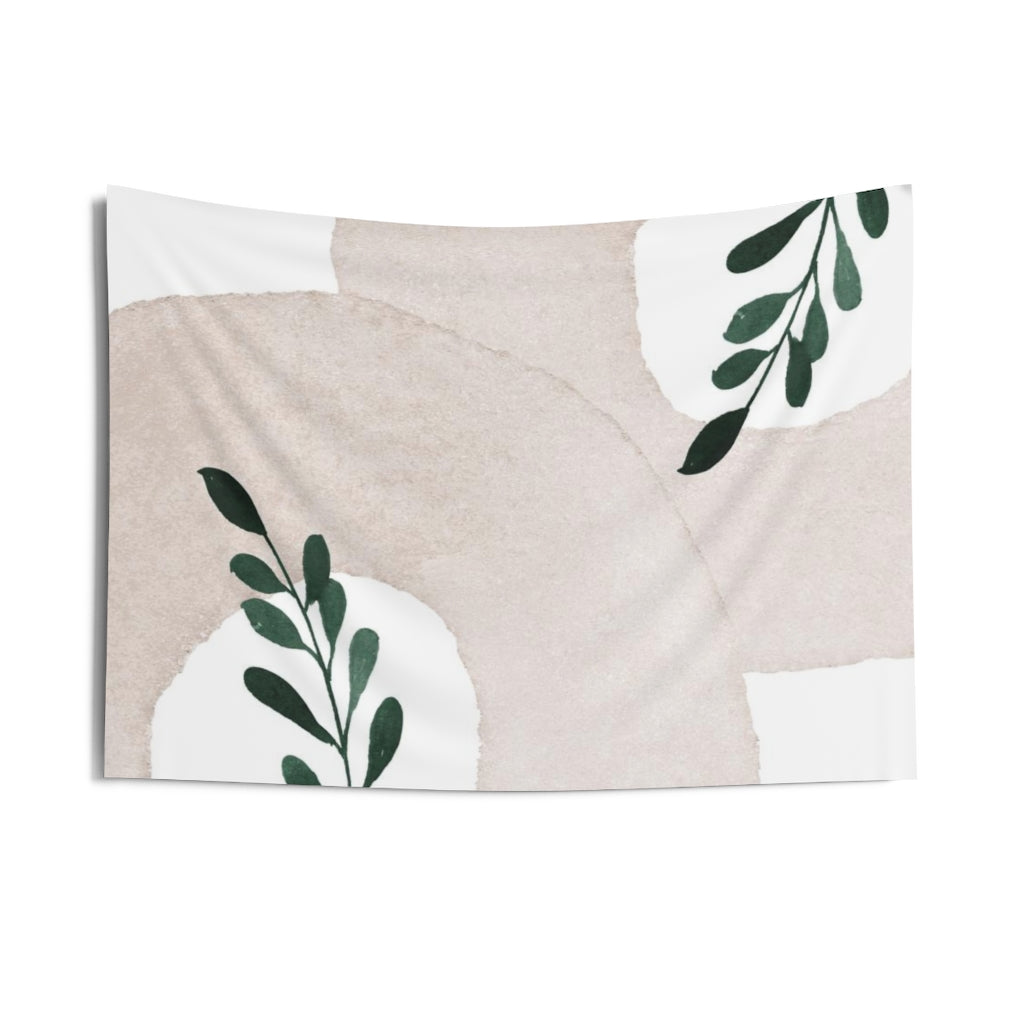 Floral Tapestry | White Beige Green