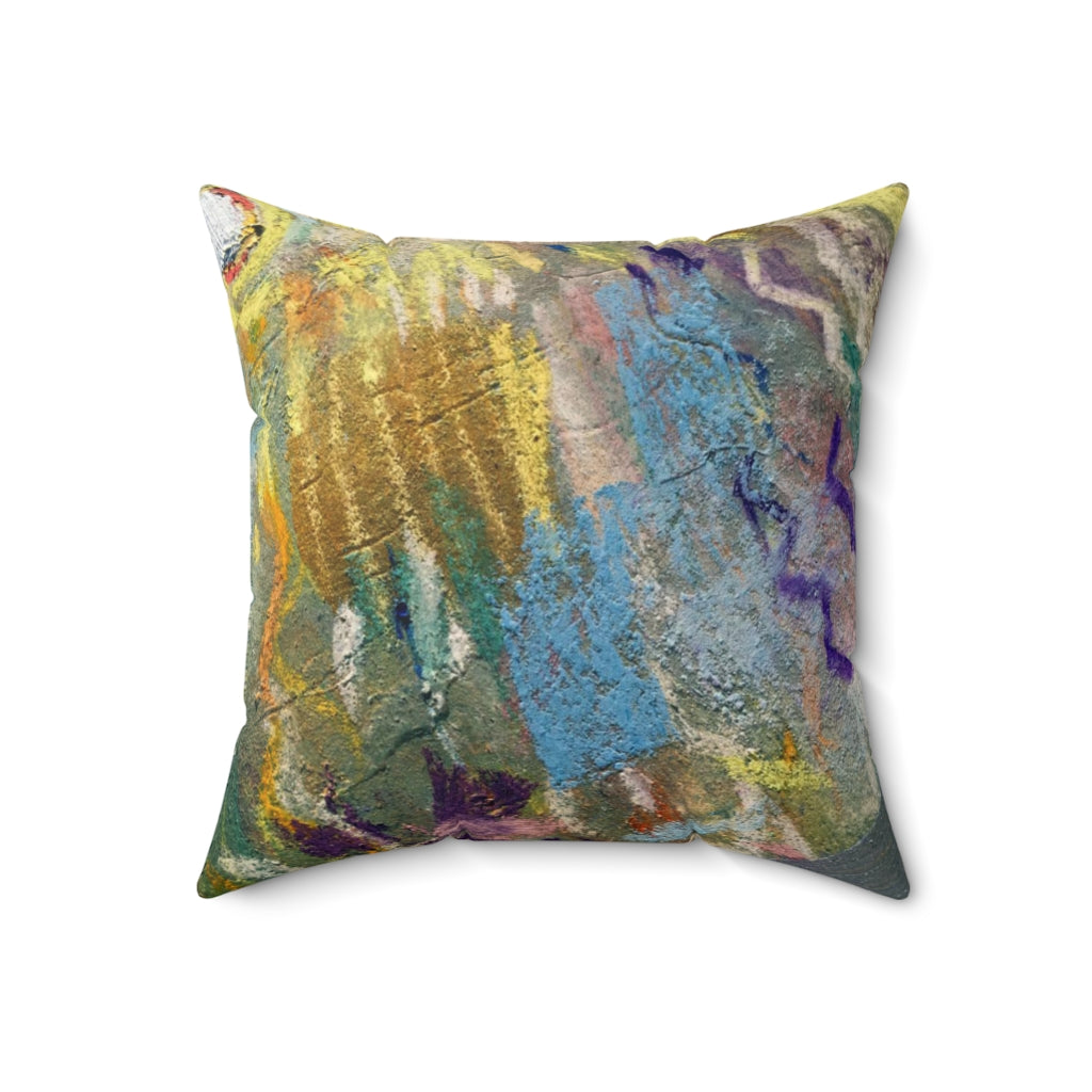 Abstract Pillow Cover | Beige Blue