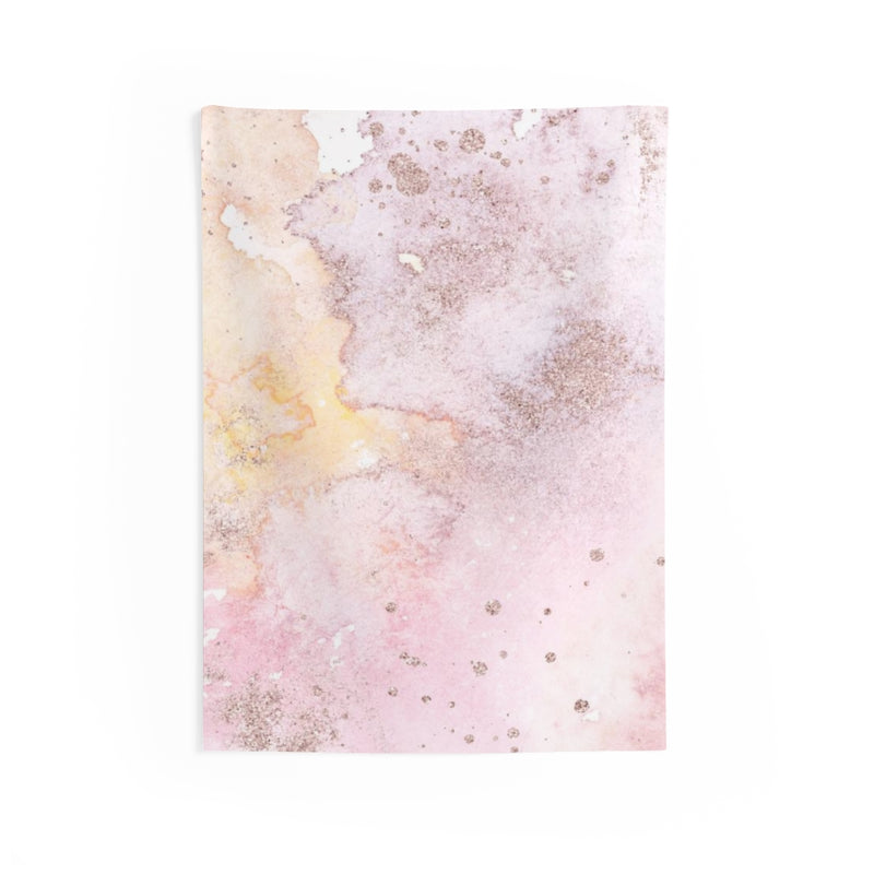 Abstract Tapestry | Pastel Pink Yellow Gold