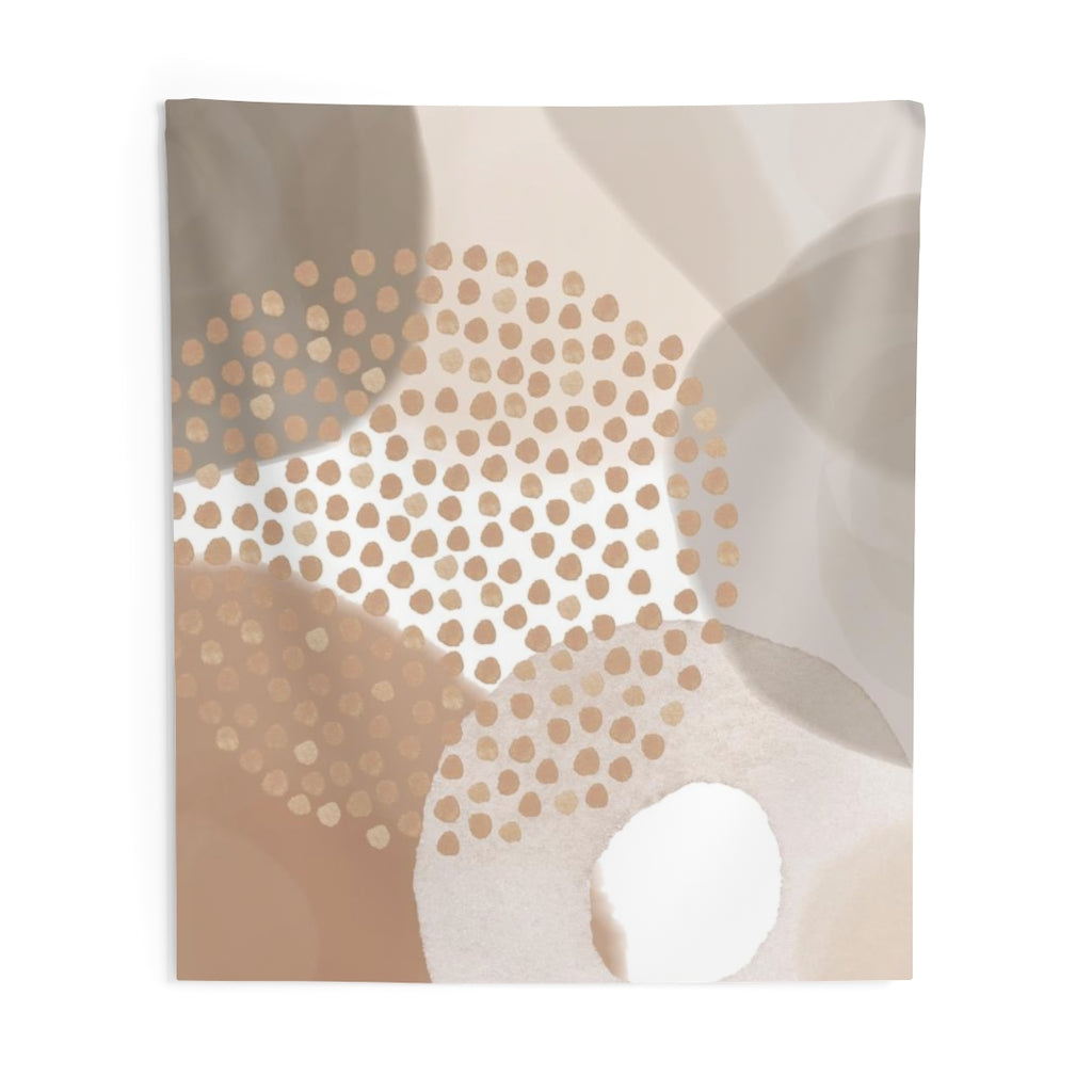 Abstract Tapestry | Beige Cream Brown