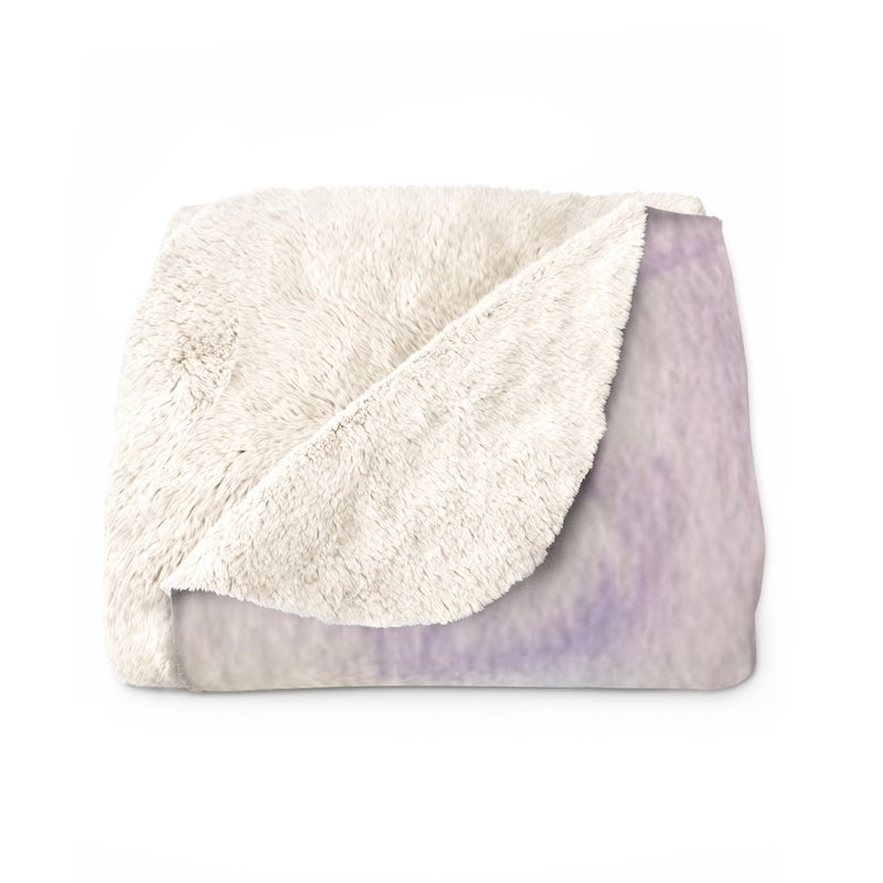 Abstract Comfy Blanket | Lavander Purple Beige