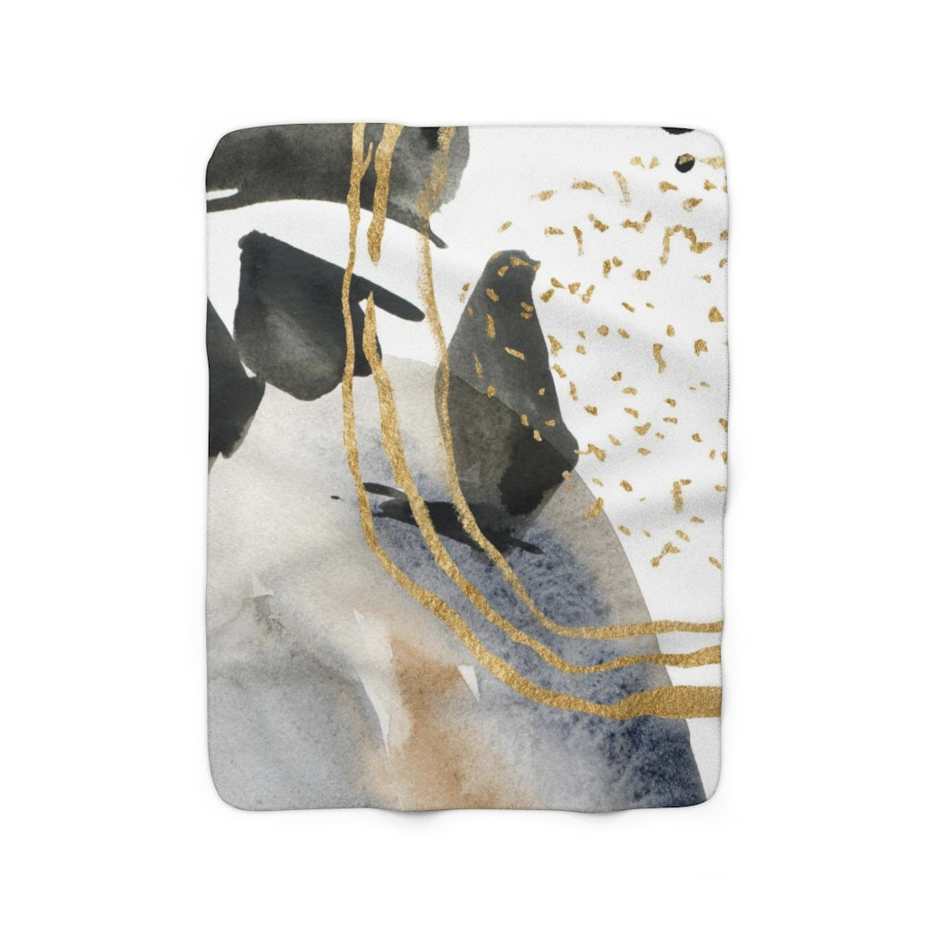 modern abstract cozy blanket