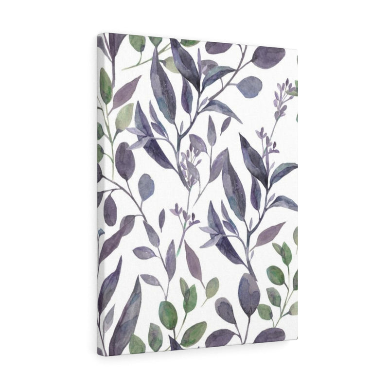 FLORAL WALL CANVAS ART | Lavender Green White