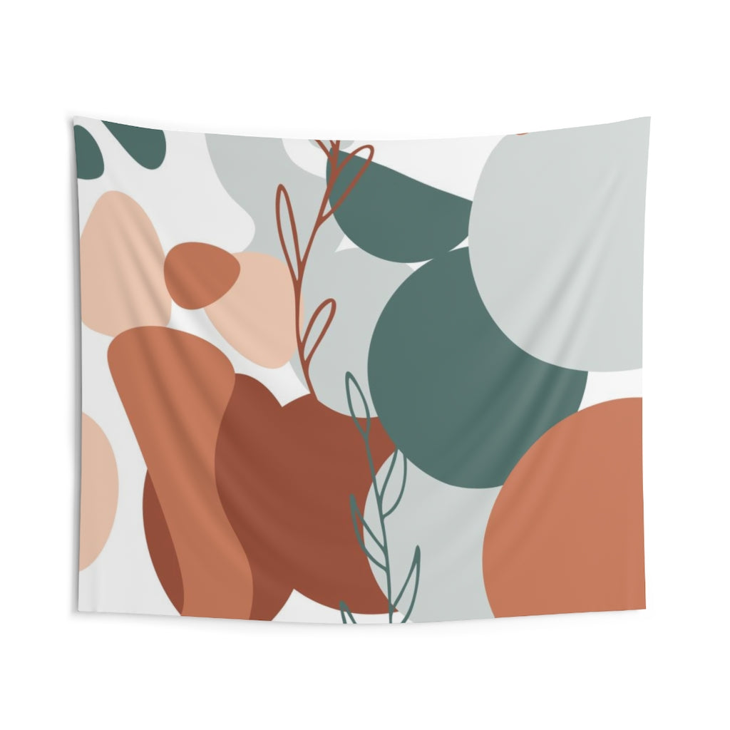 Floral Tapestry | Beige Rust Sage Green White