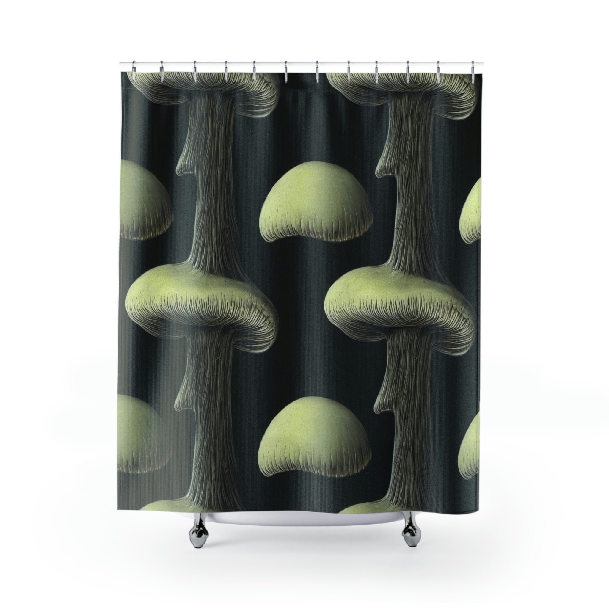 modern boho fabric shower curtain