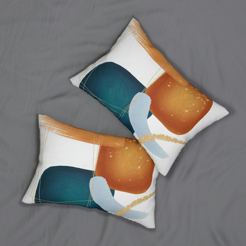Lumbar Pillow | Abstract Burnt Orange