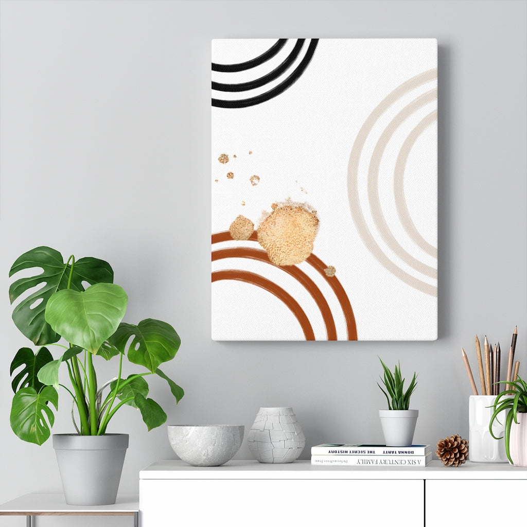 Boho Southwestern | Mid Century Canvas Watercolor Wall Art