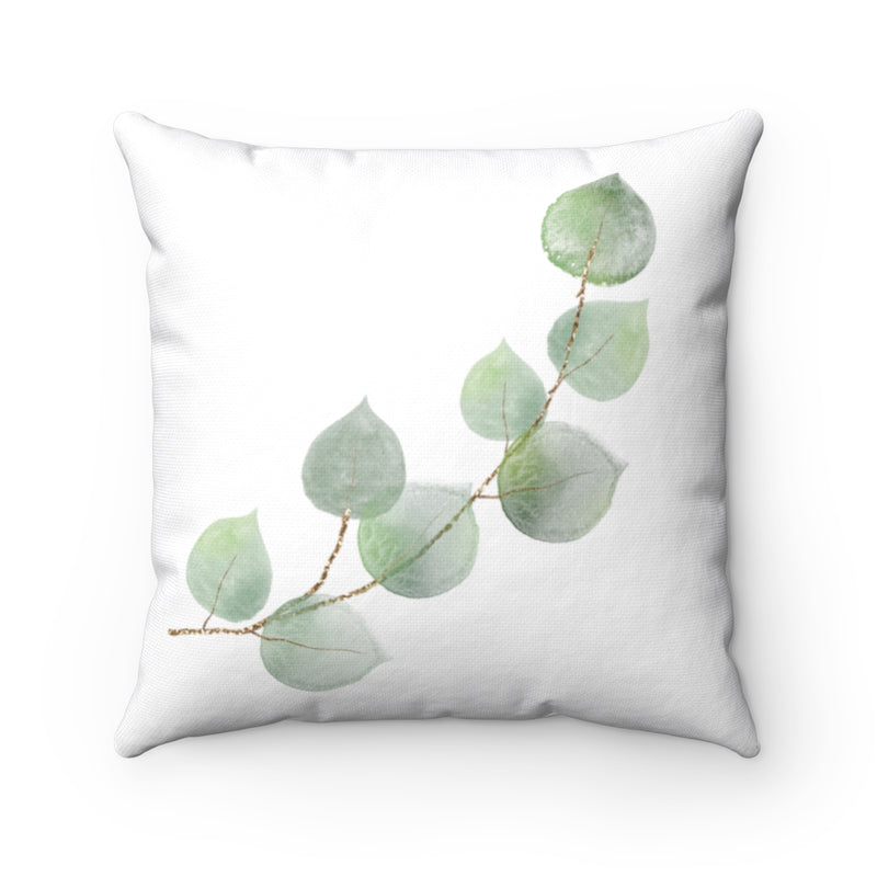 Boho Pillow Cover | Green Leaves