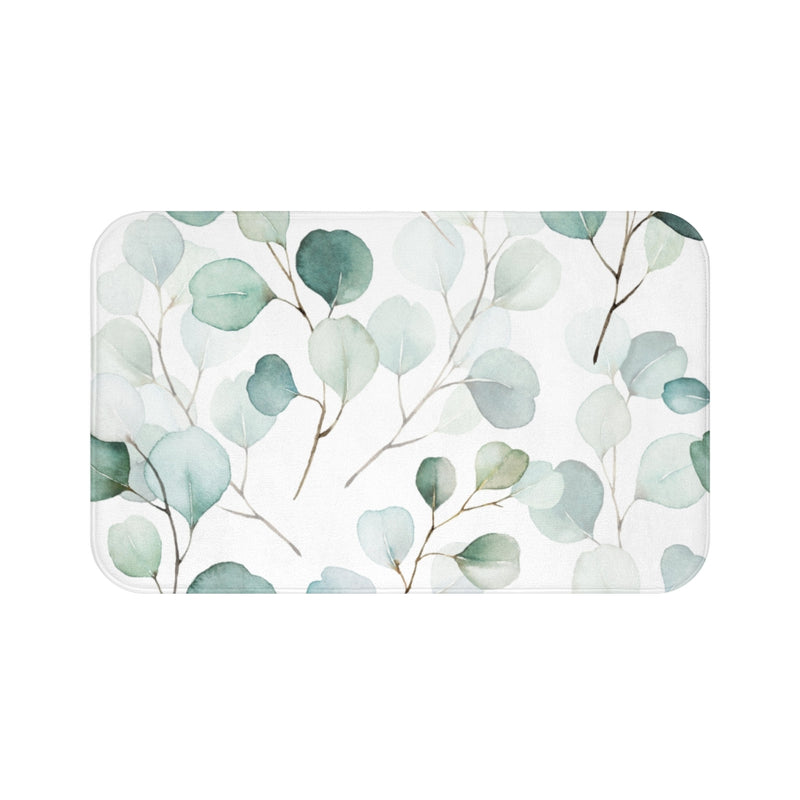 Eucalyptus Bath Mat | Green White