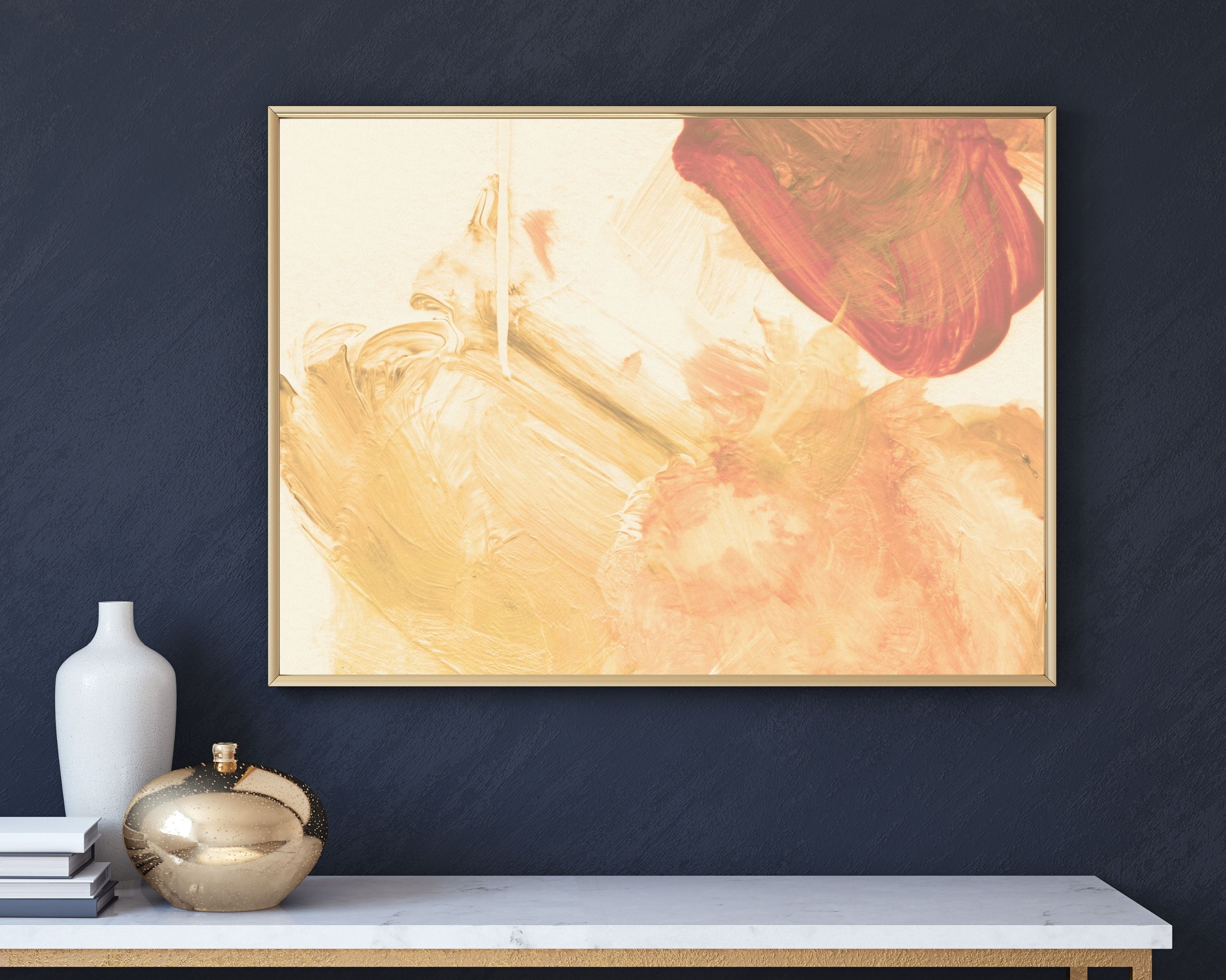 Abstract Terracotta Art Prints | Cream Beige Orange