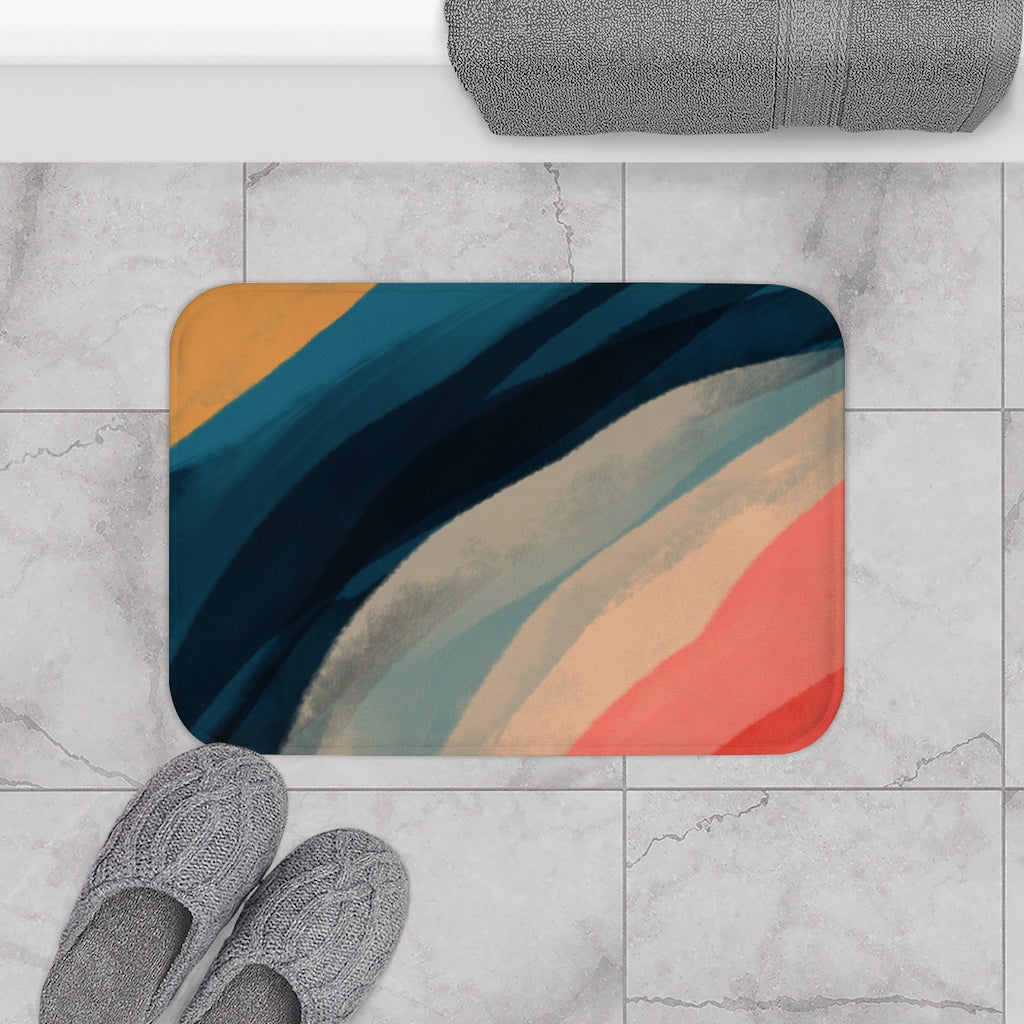 Rainbow Abstract Bath Mat